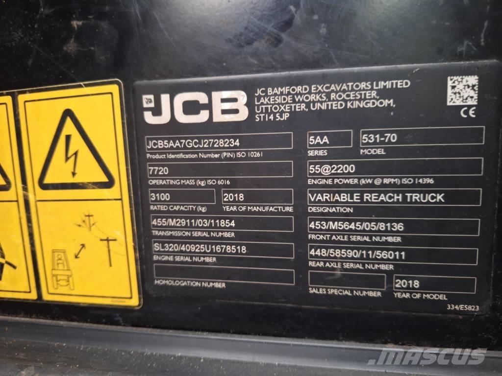 JCB 531-70 Manipuladores telescópicos