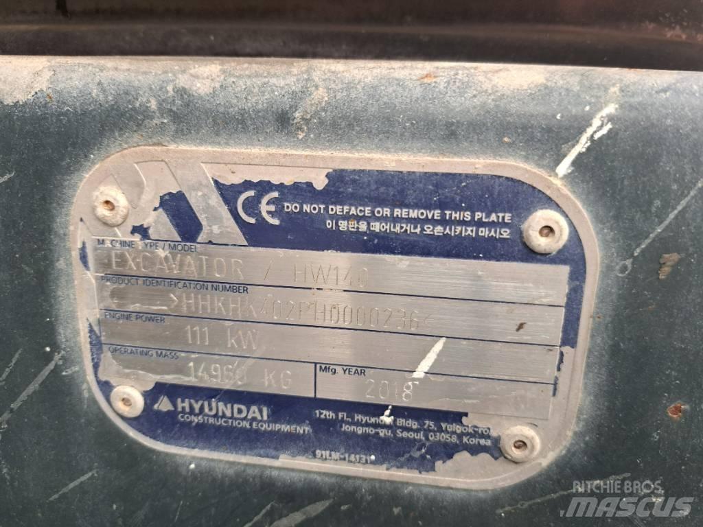 Hyundai HW140 Escavadoras de rodas