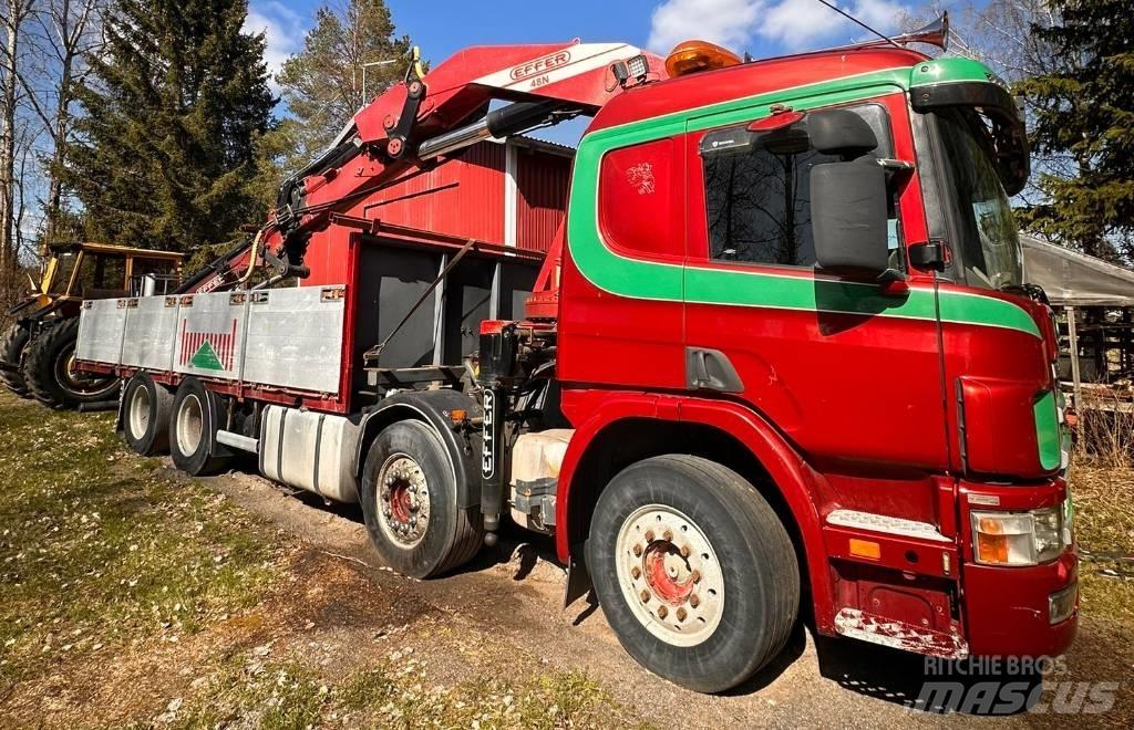 Scania P 124 GB Camiões grua