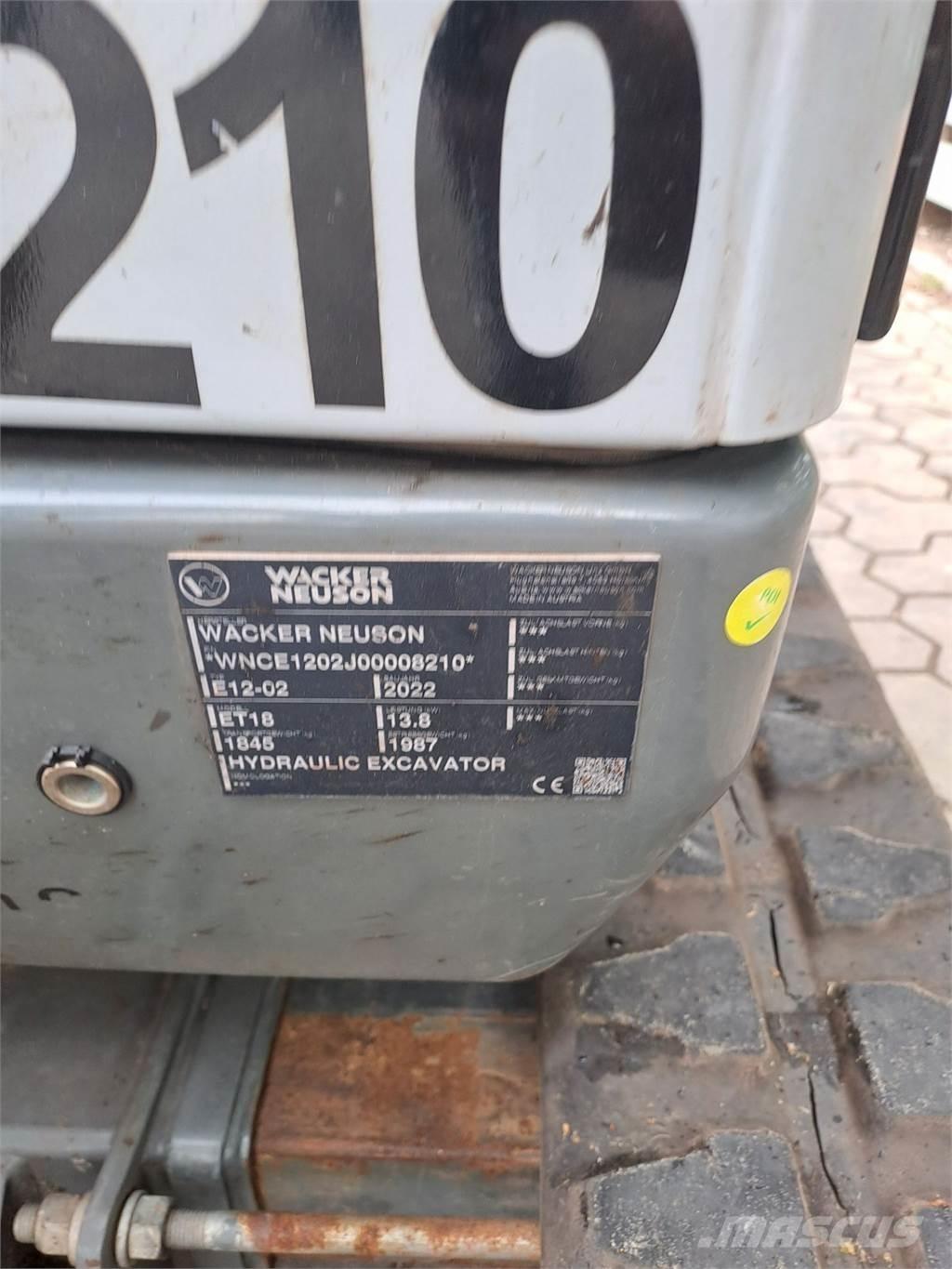 Wacker Neuson ET18 Escavadoras de rastos