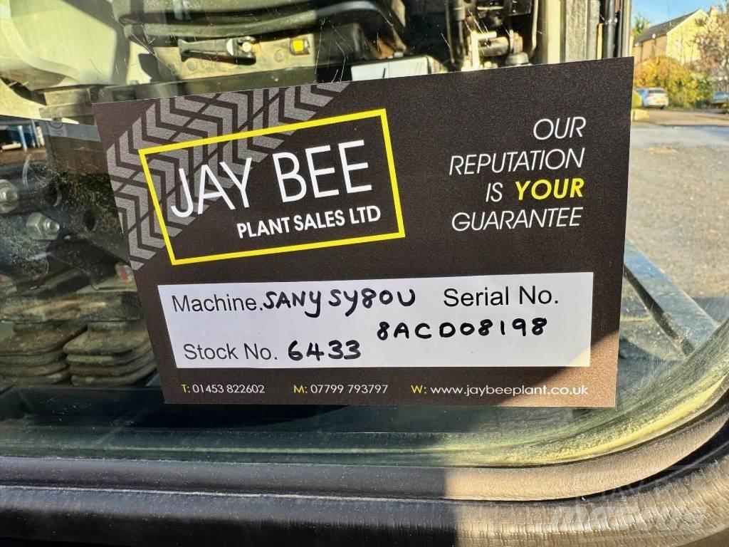 Sany SY 80 U Mini Escavadoras <7t
