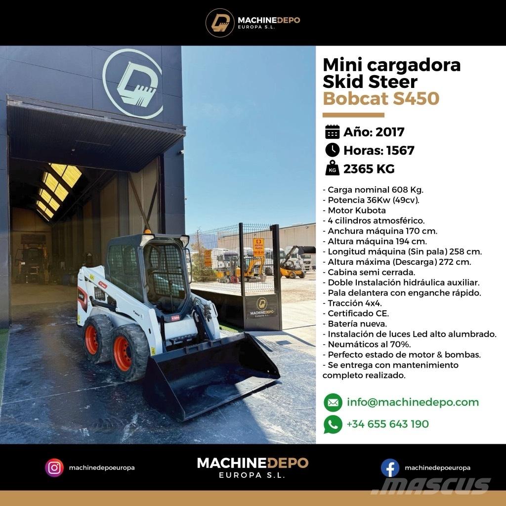 Bobcat S 450 Carregadoras de direcção deslizante