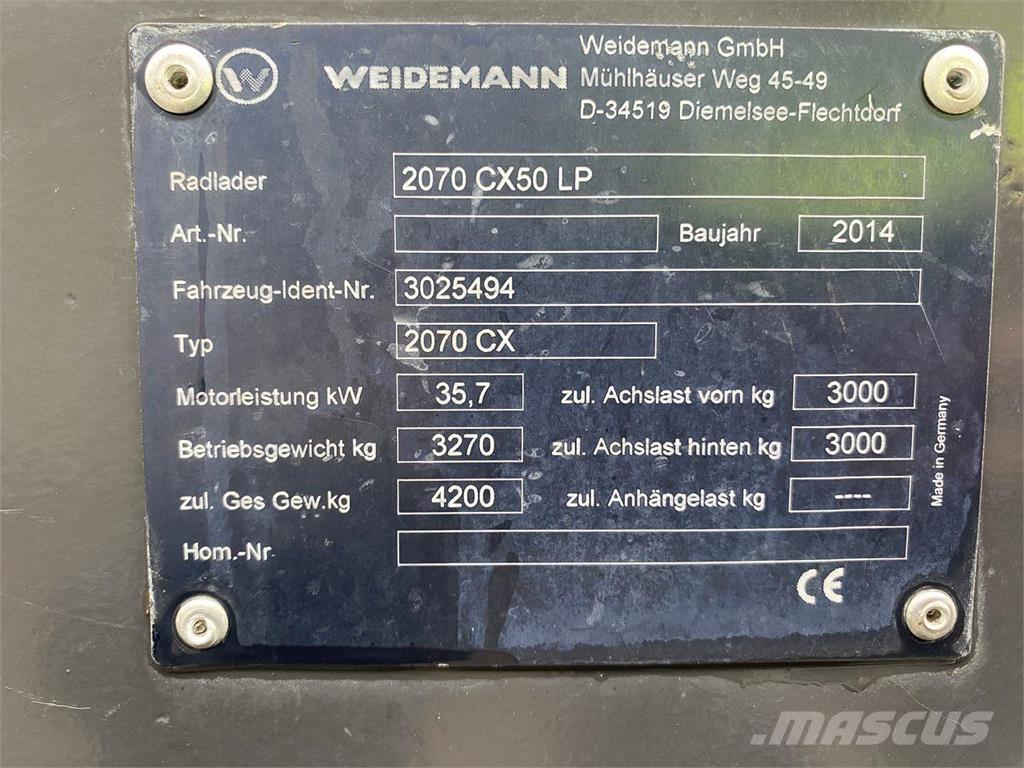 Weidemann 2070 Carregadora multifunções