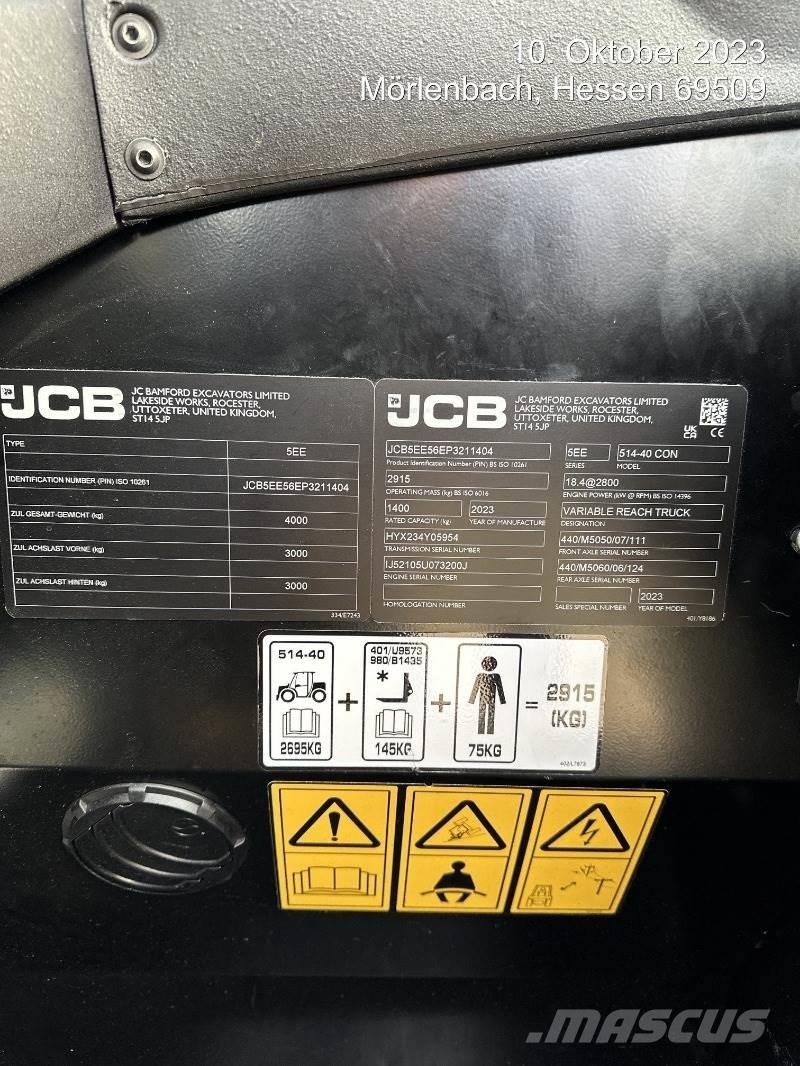 JCB 514-40 CON Manipuladores telescópicos