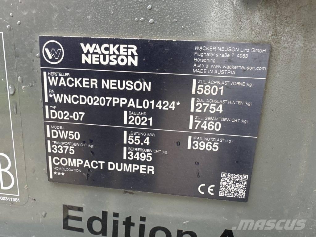 Wacker Neuson DW50 Dumpers de obras