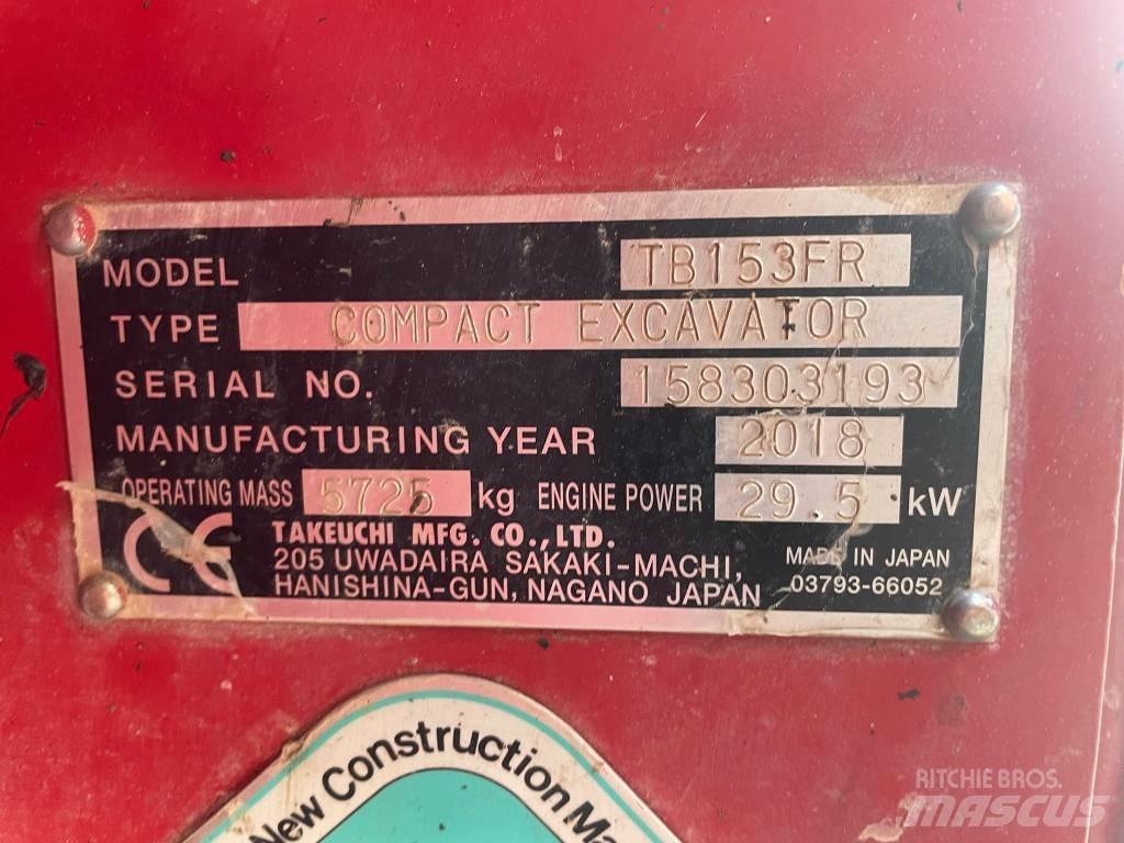 Takeuchi TB 153 FR Mini Escavadoras <7t