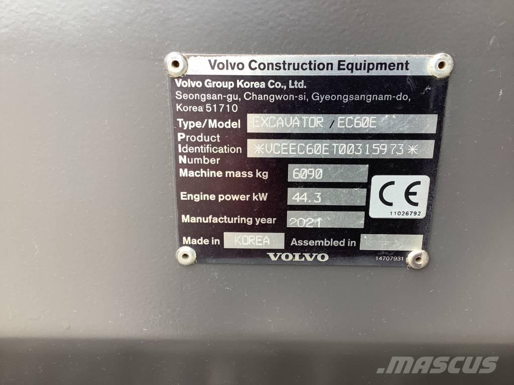 Volvo EC 60 E Escavadoras de rastos