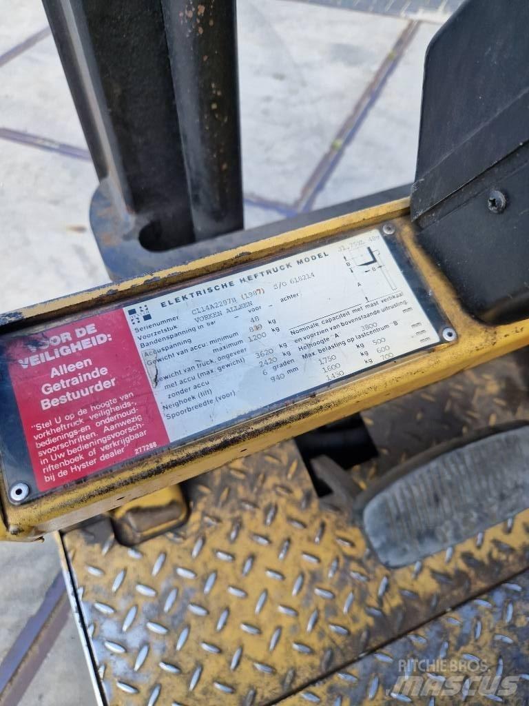 Hyster J 1.75xl Empilhadores eléctricos