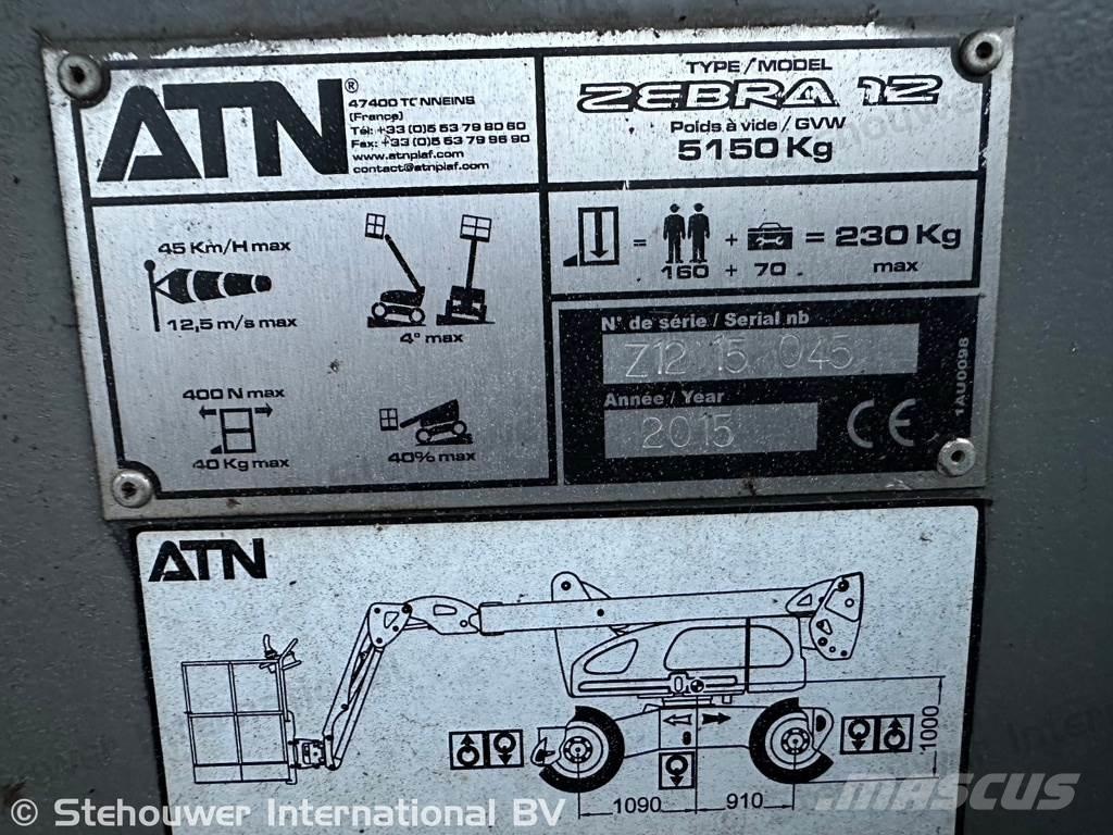 ATN Zebra 12 Elevadores braços articulados
