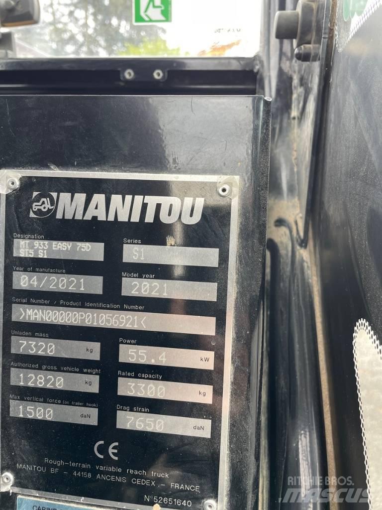 Manitou MT 933 Easy Manipuladores telescópicos