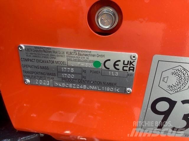 Kubota U 17-3 Mini Escavadoras <7t