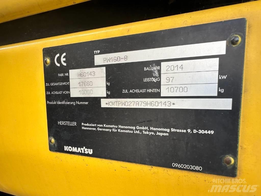 Komatsu PW 160-8 Escavadoras de rodas