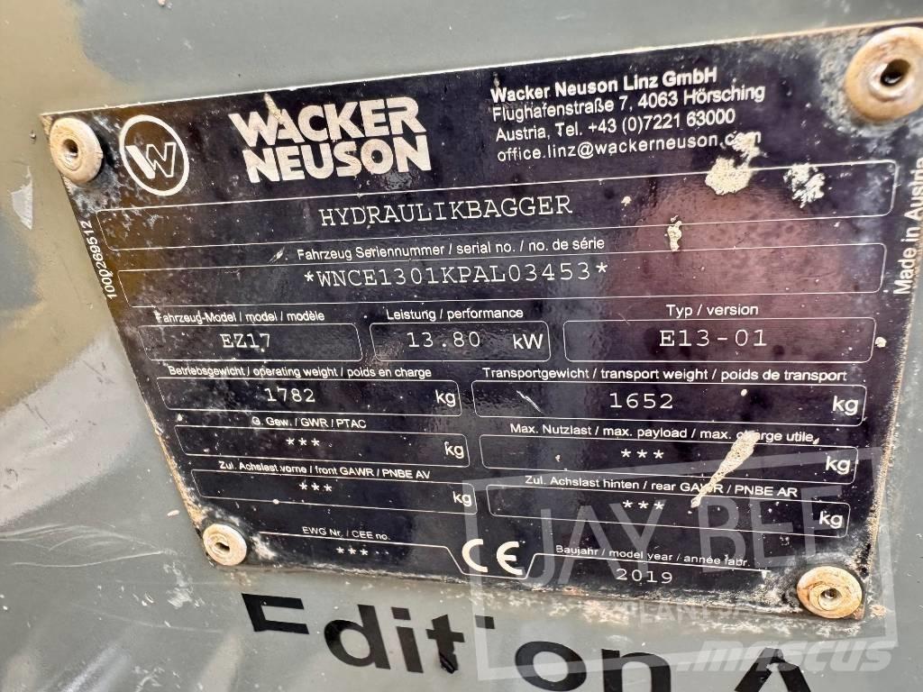 Wacker Neuson EZ 17 Mini Escavadoras <7t
