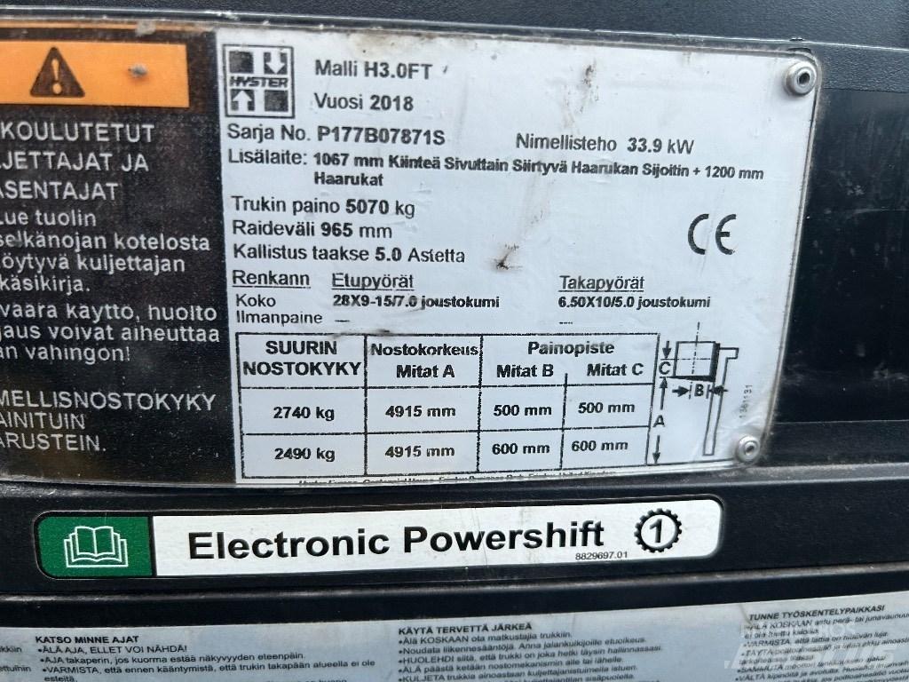 Hyster H 3.00 FT Empilhadores Diesel