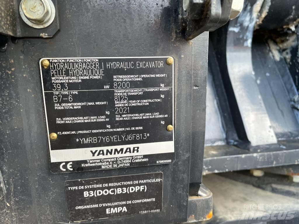 Yanmar B7 Escavadoras Midi 7t - 12t