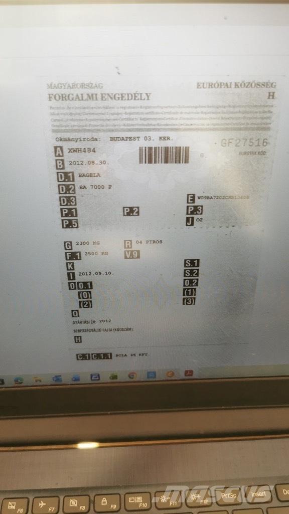 Bagela BA 7000 F Outros equipamentos construção via