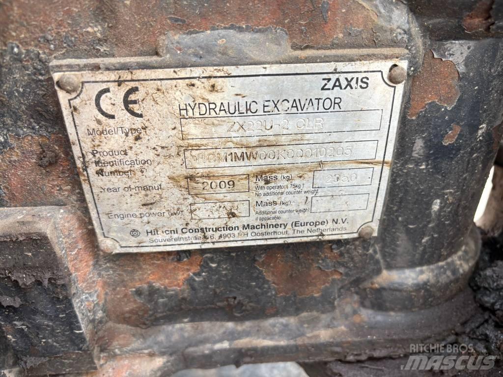 Hitachi ZX22U-2 Mini Escavadoras <7t