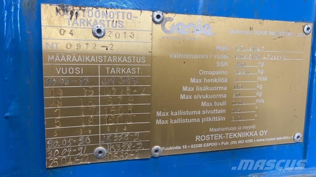 Genie GS 4047 Elevadores de tesoura