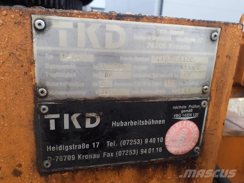 TKD 1800 Plataformas de braço compactas auto-propulsão