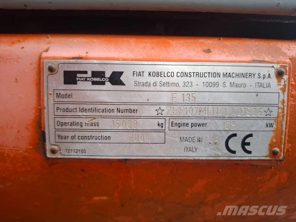 Fiat-Kobelco E 135 Escavadoras de rastos