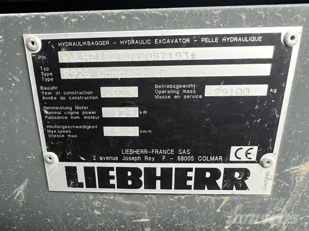 Liebherr R926 Comp Escavadoras de rastos
