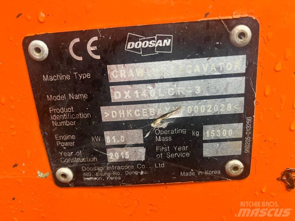  2015 DX140LCR-3 Escavadoras de rastos