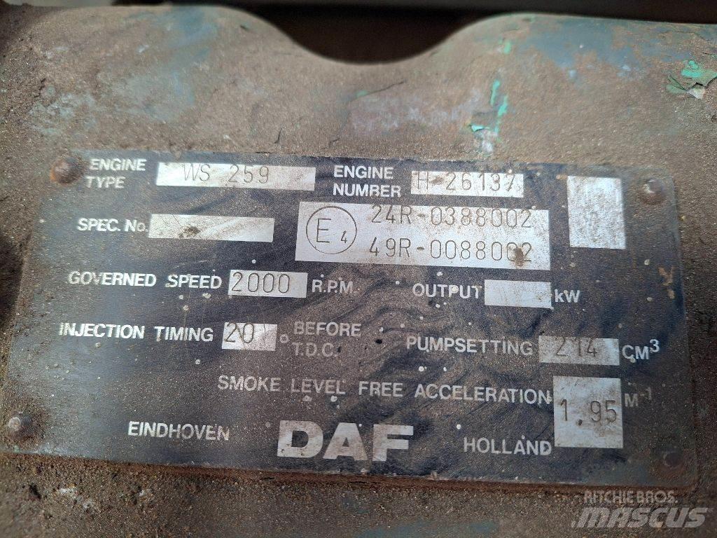 DAF WS259 Motores