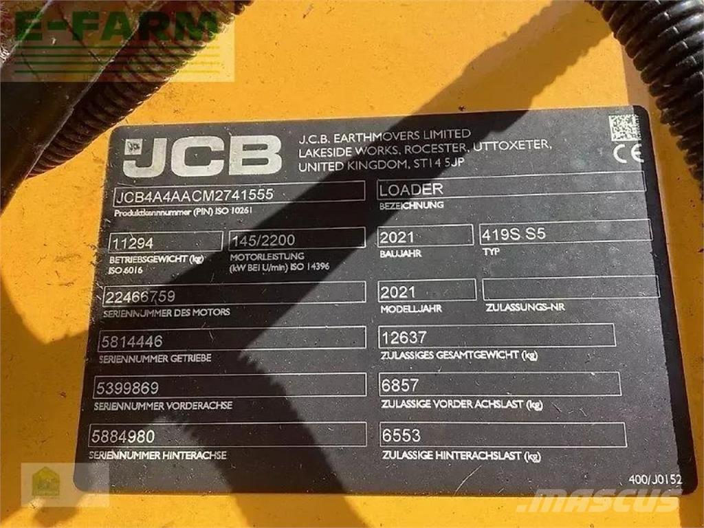 JCB 419s s5 Mini Escavadoras <7t