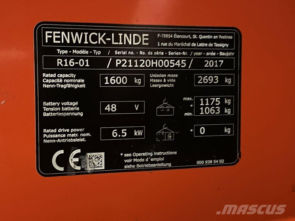 Linde R16 Empilhadores Elevadores