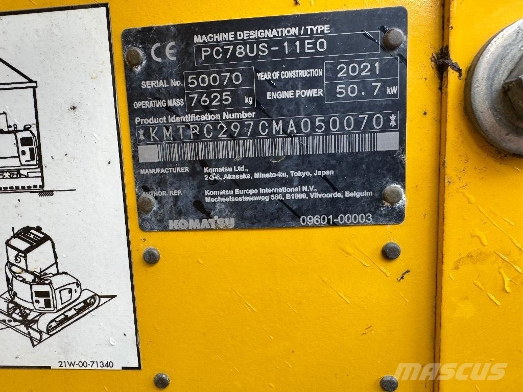 Komatsu PC 78 US Escavadoras Midi 7t - 12t