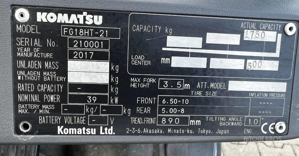 Komatsu FG15HT-21 Empilhadores a gás