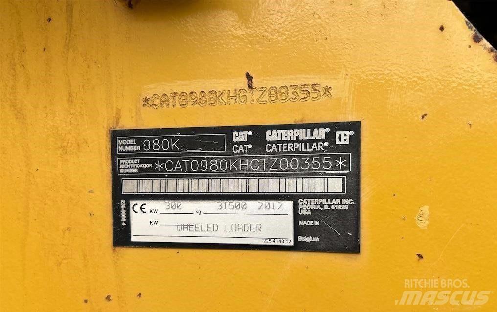 CAT 980 K Pás carregadoras de rodas