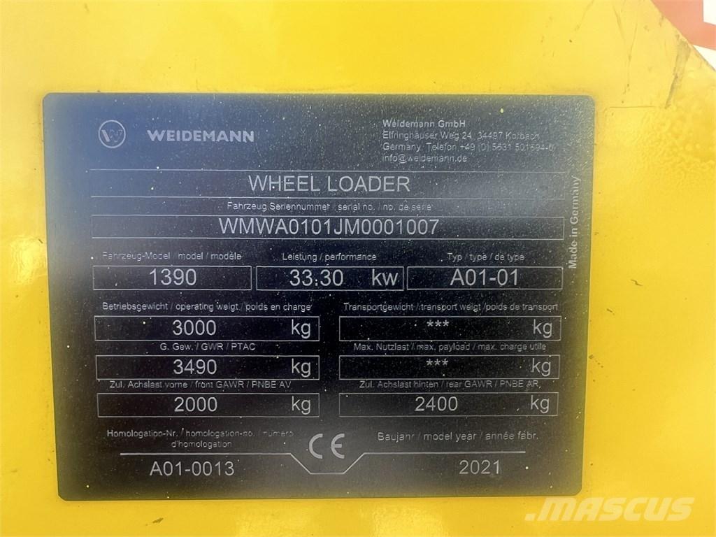 Weidemann 1390 Mini carregadoras