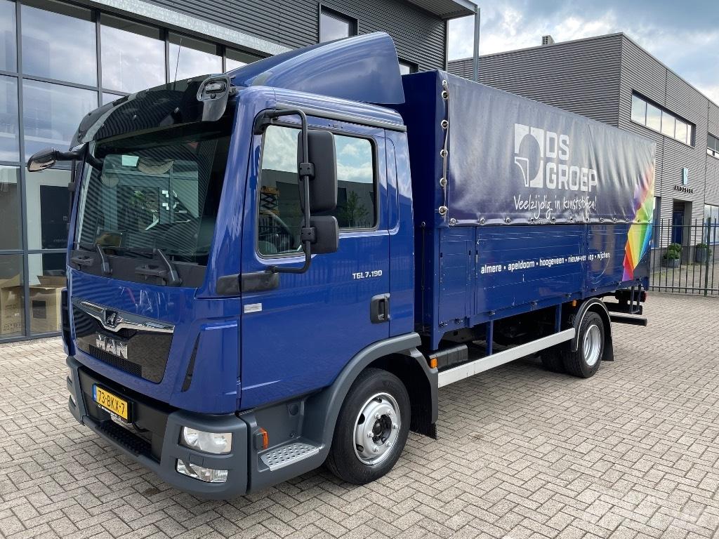 MAN TGL 7.190 Camiões caixa cortinas laterais