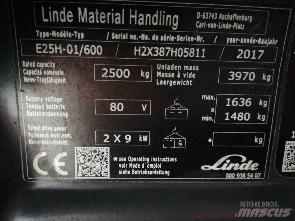 Linde E25H-01/600 Empilhadores eléctricos