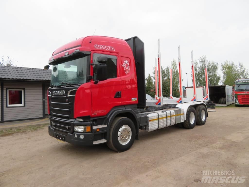 Scania R 520 Camiões de transporte de troncos