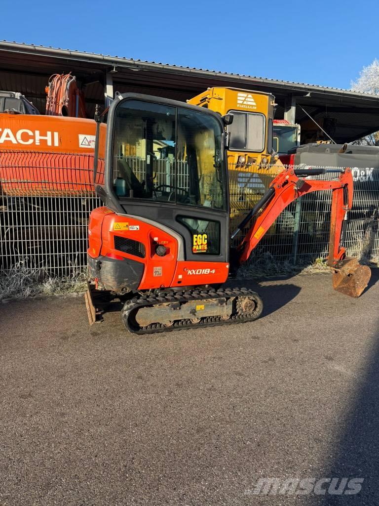 Kubota KX 018-4 Mini Escavadoras <7t