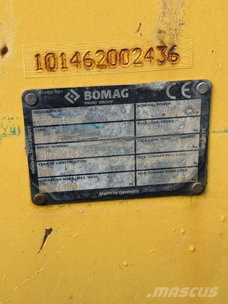 Bomag BW 80 AD-5 Cilindros Compactadores tandem