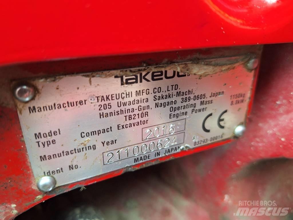 Takeuchi TB 210 R Mini Escavadoras <7t