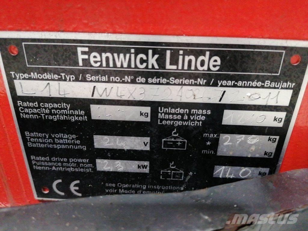 Linde L14 Empilhador para operador externo