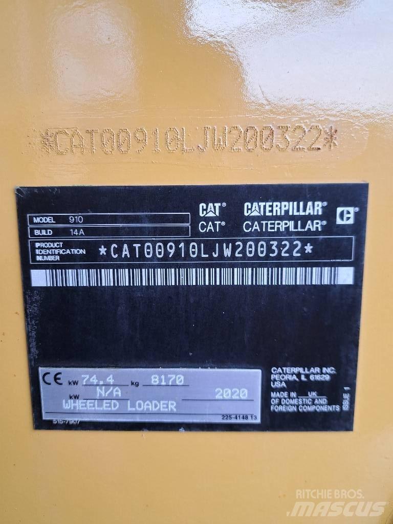 CAT 910 Pás carregadoras de rodas