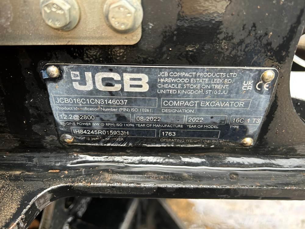 JCB 16C-1 Mini Escavadoras <7t