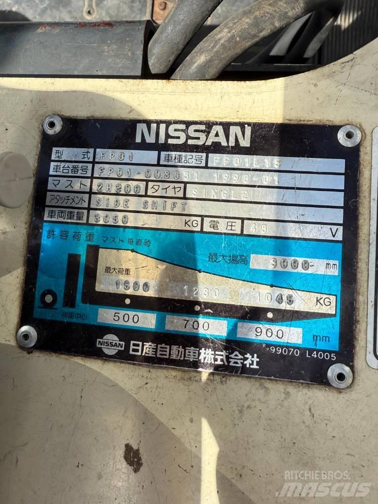 Nissan FP01 L 15 U Empilhadores eléctricos