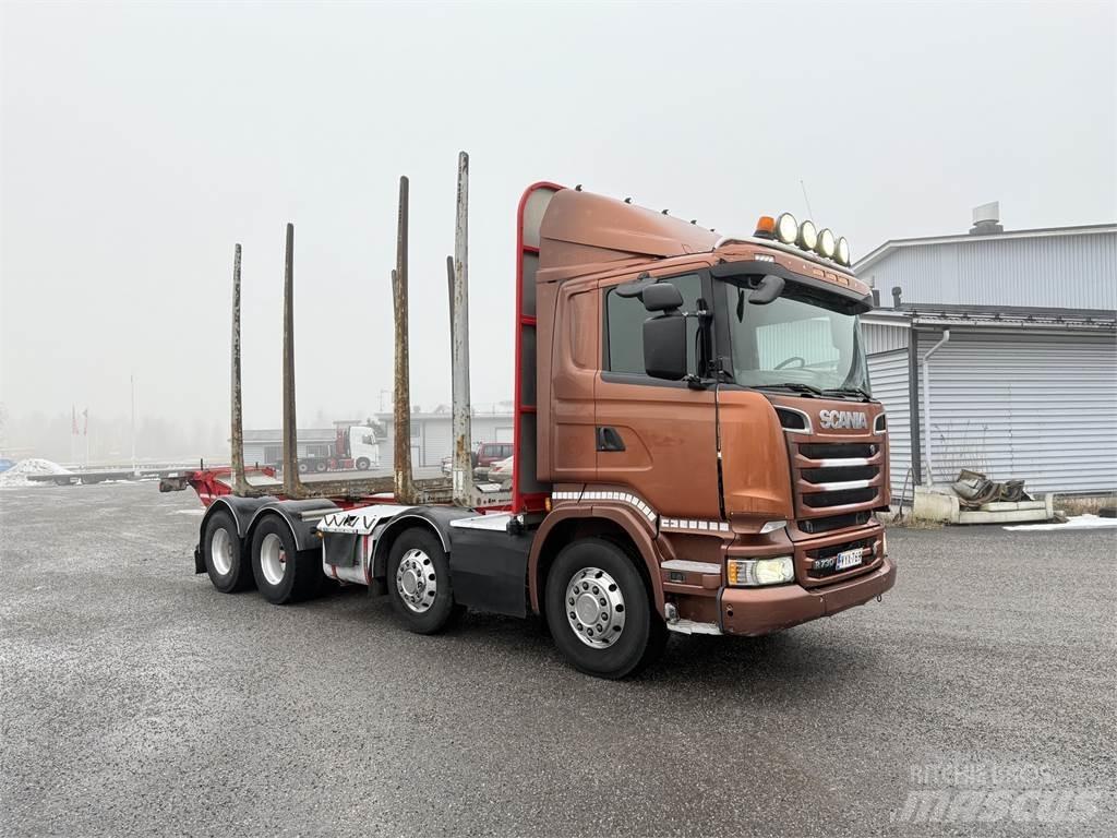 Scania R 730 8X4 Camiões de transporte de troncos
