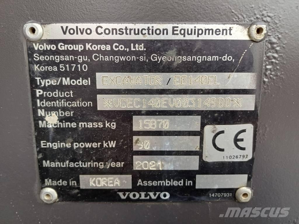 Volvo EC 140 EL Escavadoras de rastos