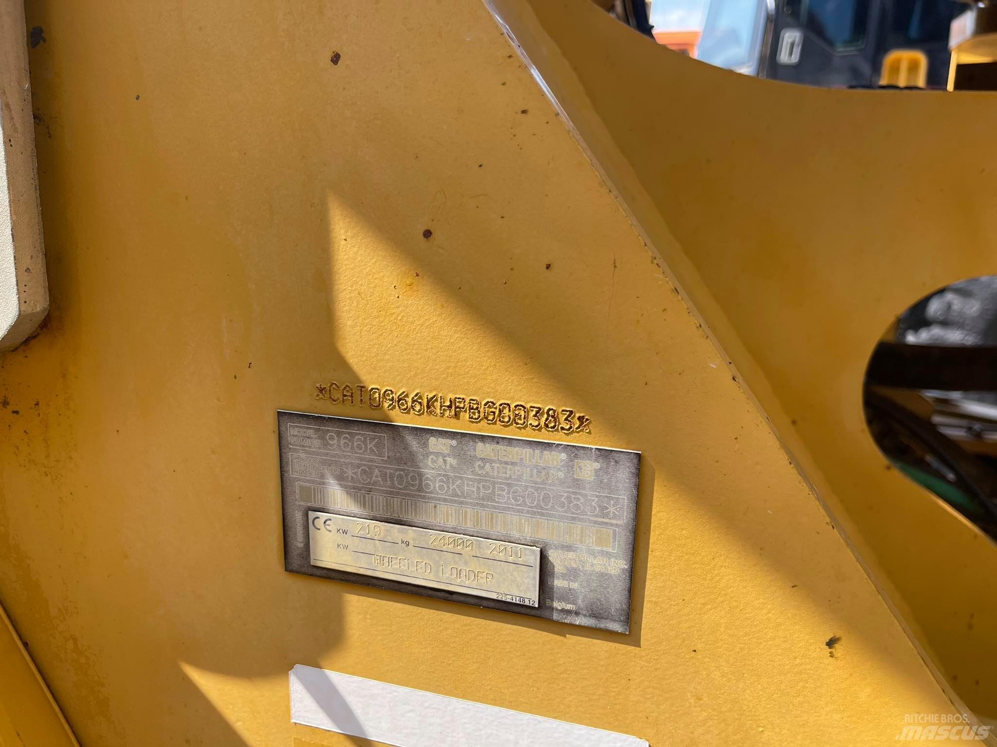 CAT 966K Pás carregadoras de rodas