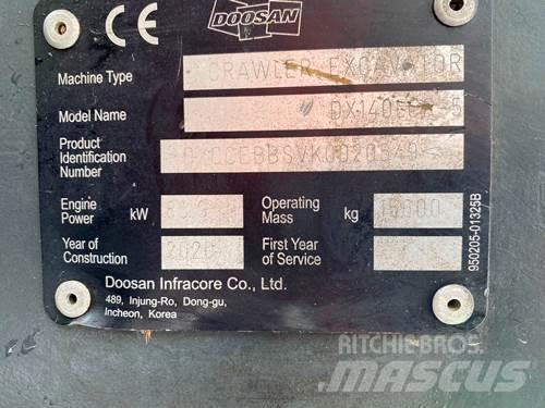 Doosan DX140LCR-5 Escavadoras de rastos