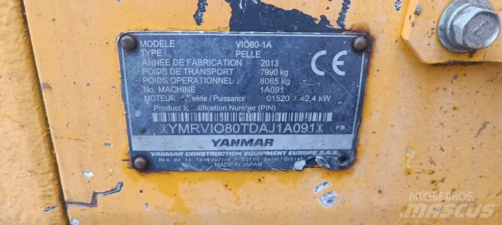Yanmar Vio 80-1A Escavadoras Midi 7t - 12t