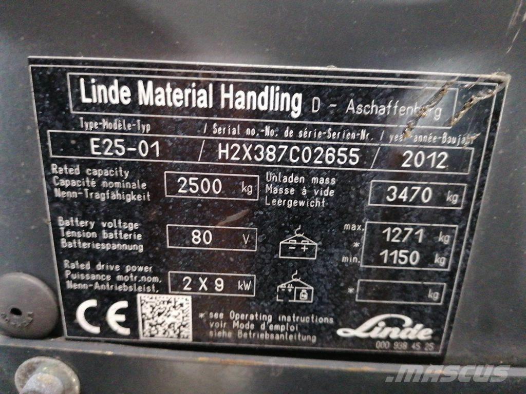 Linde E25-01 Empilhadores eléctricos