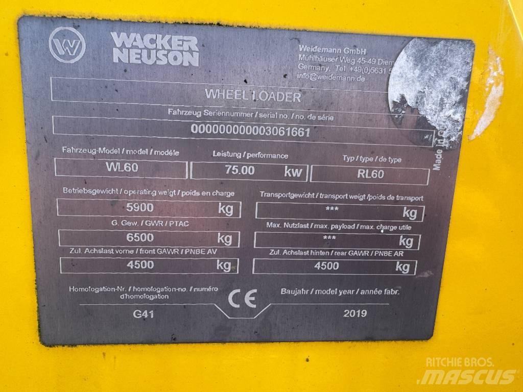 Wacker Neuson WL60 Pás carregadoras de rodas